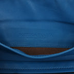 BOTTEGA VENETA Intrecciato Leather Chain Crossbody Bag in Blue
