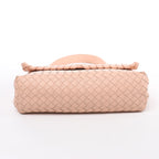 Bolso de hombro de cuero Intrecciato Bottega Veneta en rosa