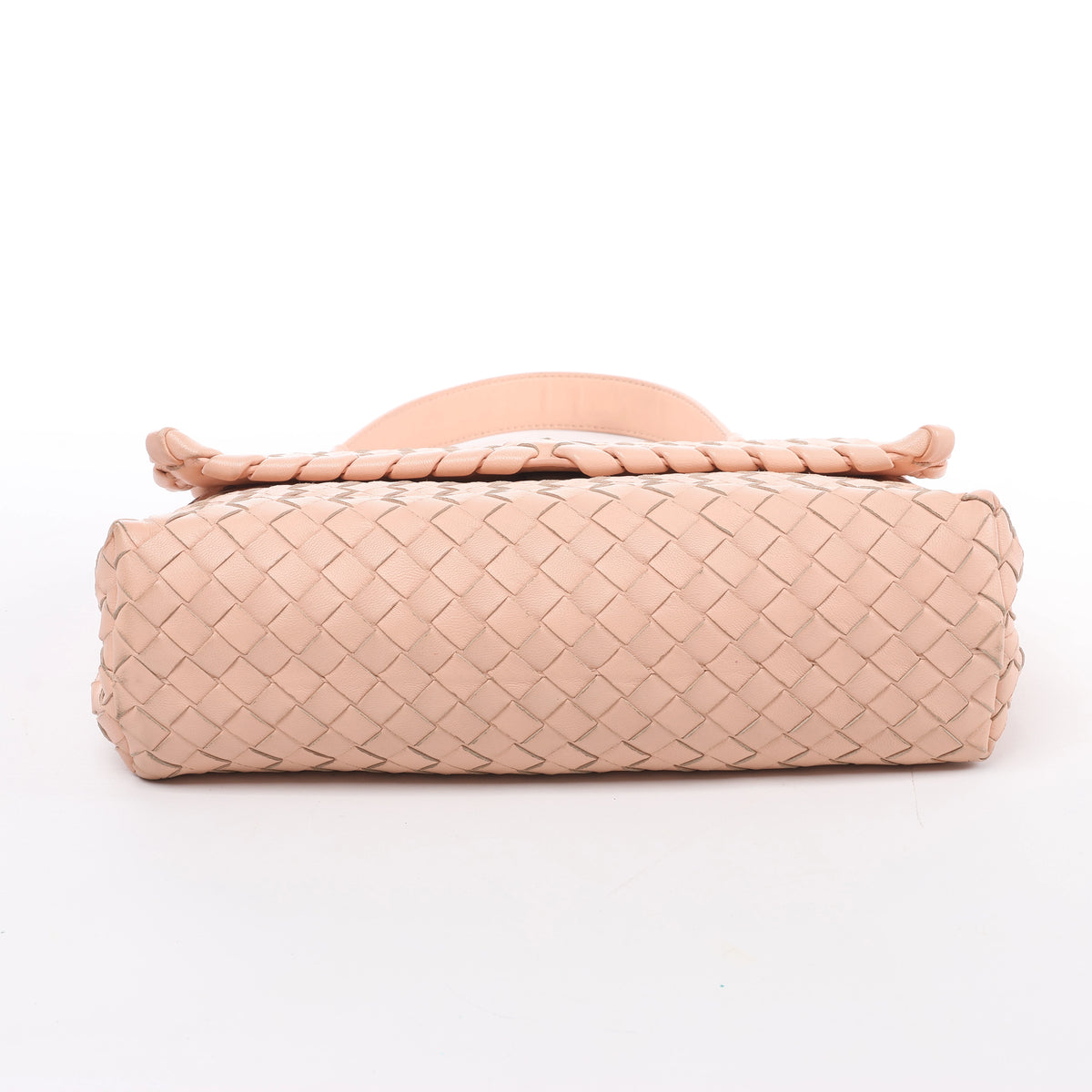 Bolso de hombro de cuero Intrecciato Bottega Veneta en rosa