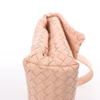 Bolso de hombro de cuero Intrecciato Bottega Veneta en rosa