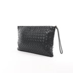 Bottega Veneta Intrecciato Leather Clutch bag in Black