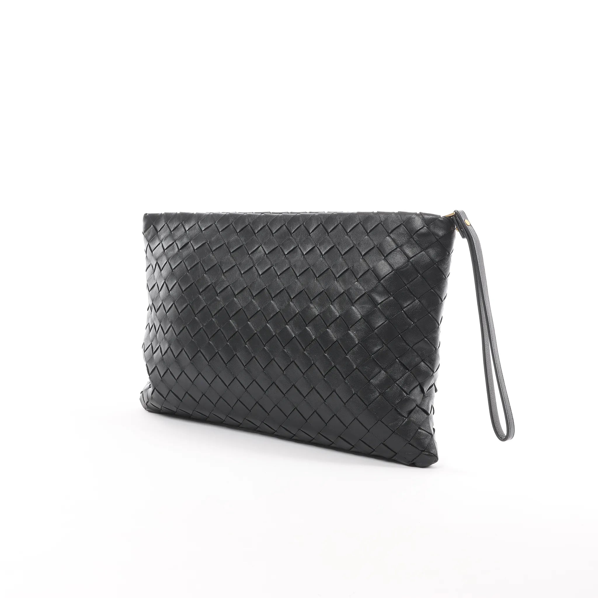 Bottega Veneta Intrecciato Leather Clutch bag in Black