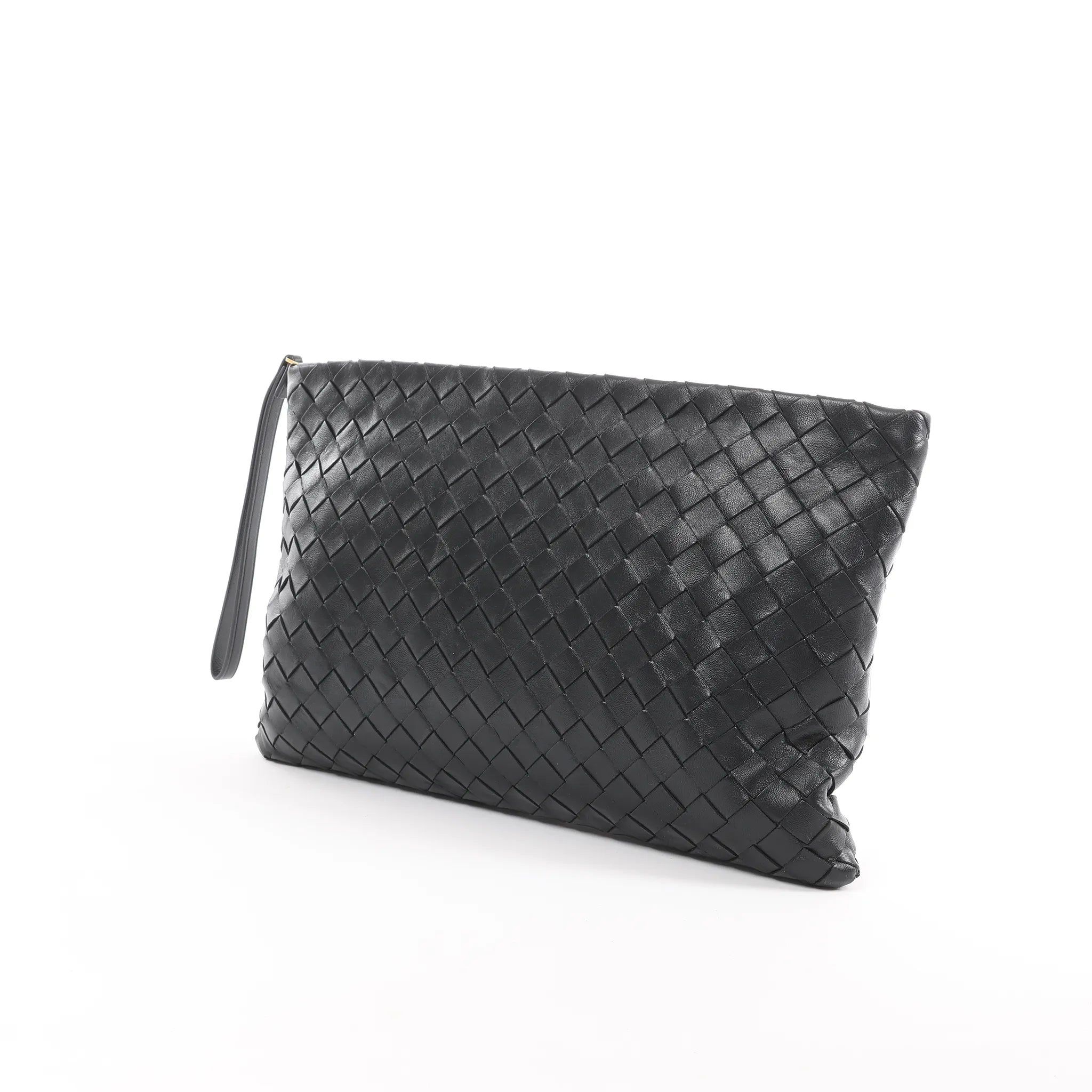 Bottega Veneta Intrecciato Leather Clutch bag in Black