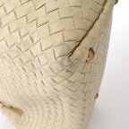 Bottega Veneta Montaigne  Intrecciato Leather Shoulder Bag in Beige 173398