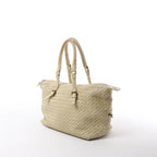 Bottega Veneta Montaigne  Intrecciato Leather Shoulder Bag in Beige 173398