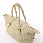 Bottega Veneta Montaigne  Intrecciato Leather Shoulder Bag in Beige 173398