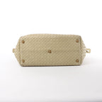 Bottega Veneta Montaigne  Intrecciato Leather Shoulder Bag in Beige 173398