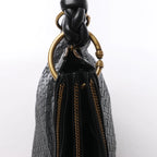 Bottega Veneta Intrecciato Leather Shoulder Bag in Black 169850