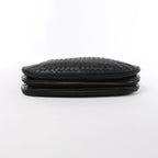 Bottega Veneta Intrecciato Leather Shoulder Bag in Black 169850