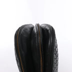 Bottega Veneta Intrecciato Leather Shoulder Bag in Black 169850