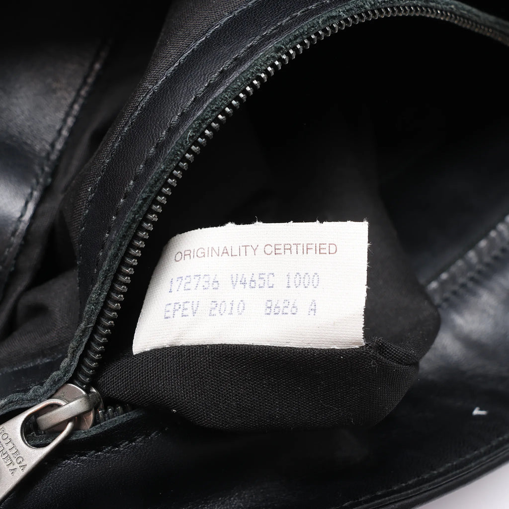 Bottega Veneta VN Intrecciato Crossbody Messenger Bag in Black 172736