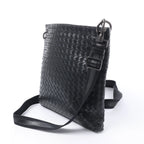 Bottega Veneta VN Intrecciato Crossbody Messenger Bag in Black 172736