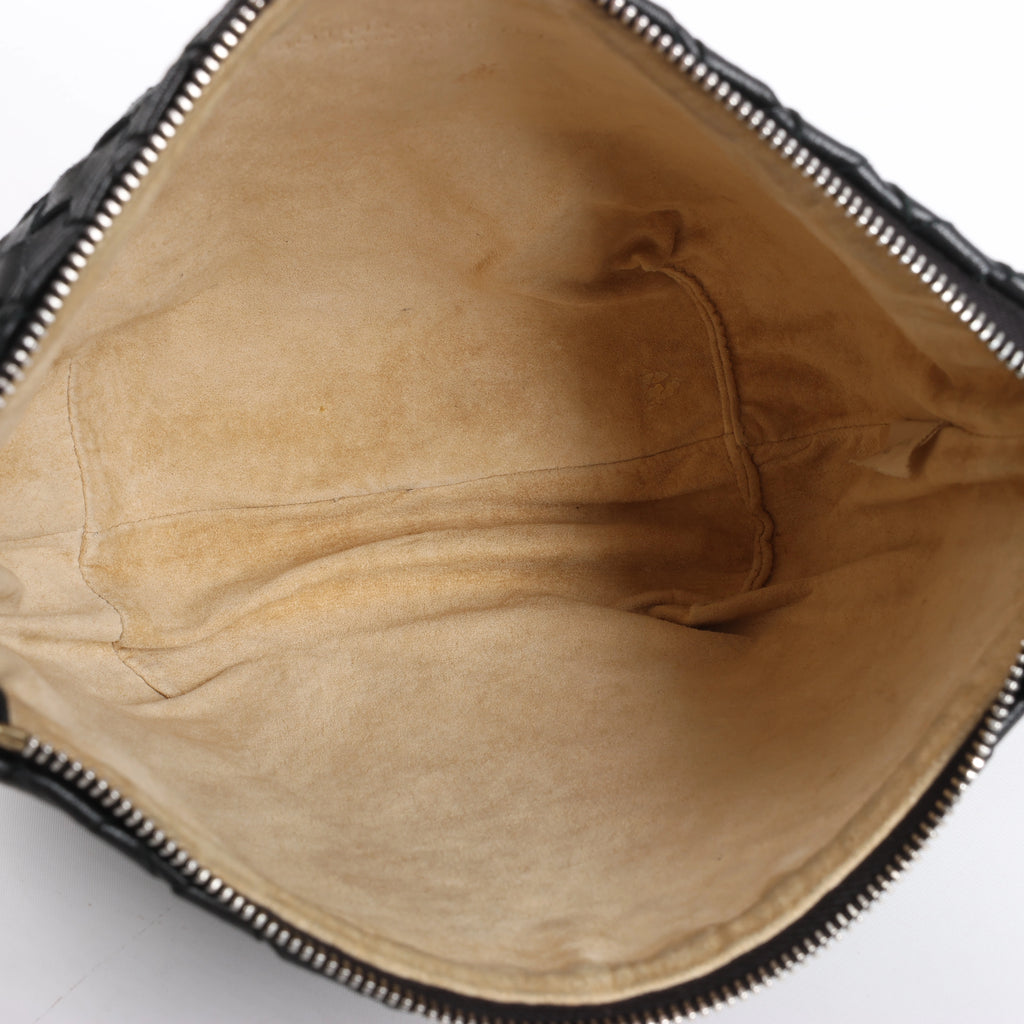 Bolso de hombro de cuero Intrecciato Bottega Veneta en rosa