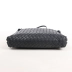 Bottega Veneta Nodini Intrecciato Leather Crossbody Bag in Black