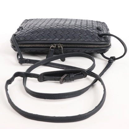 Bottega Veneta Nodini Intrecciato Leder Umhängetasche in Schwarz