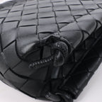 Bottega Veneta Intrecciato Leather Crossbody bag in Black