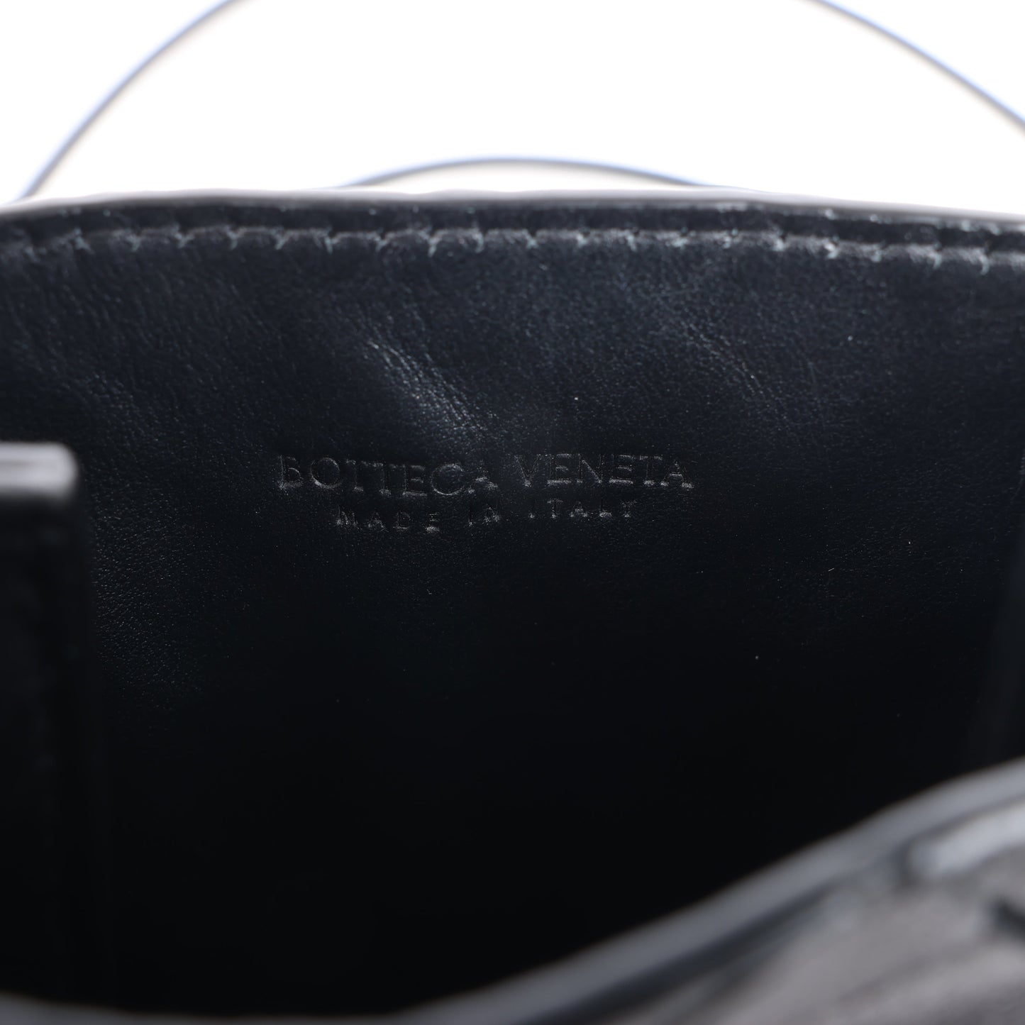 Bottega Veneta Intrecciato Leather Shoulder bag in Black