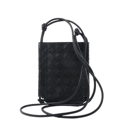 Bottega Veneta Intrecciato Leather Shoulder bag in Black
