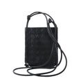 Bottega Veneta Intrecciato Leather Crossbody bag in Black