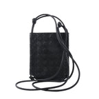 Bottega Veneta Intrecciato Leather Crossbody bag in Black