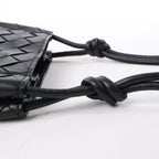 Bottega Veneta Intrecciato Leather Crossbody bag in Black