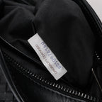 Bottega Veneta VN Intrecciato Leather Crossbody Messenger Bag in Black