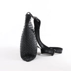 Bottega Veneta VN Intrecciato Leather Crossbody Messenger Bag in Black