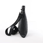 Bottega Veneta VN Intrecciato Leather Crossbody Messenger Bag in Black