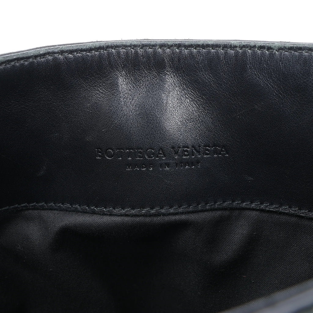 Bottega Veneta VN Intrecciato Crossbody Messenger Bag in Black