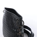Bottega Veneta VN Intrecciato Crossbody Messenger Bag in Black