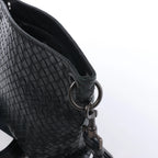 Bottega Veneta VN Intrecciato Crossbody Messenger Bag in Black
