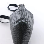 Bottega Veneta VN Intrecciato Crossbody Messenger Bag in Black