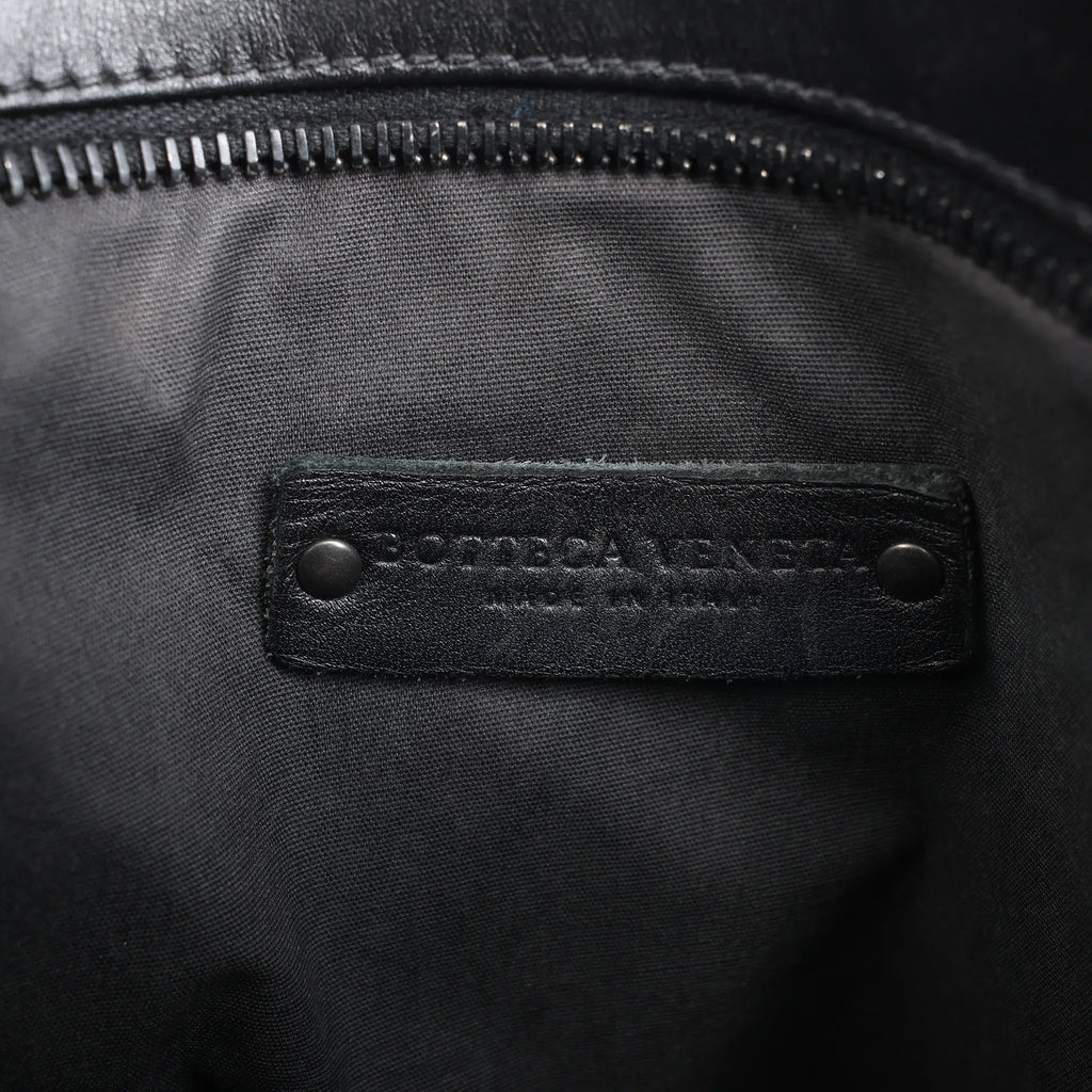 Bottega Veneta VN Nappa Intrecciato Crossbody Messenger Bag in Black