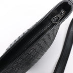 Bottega Veneta VN Nappa Intrecciato Crossbody Messenger Bag in Black