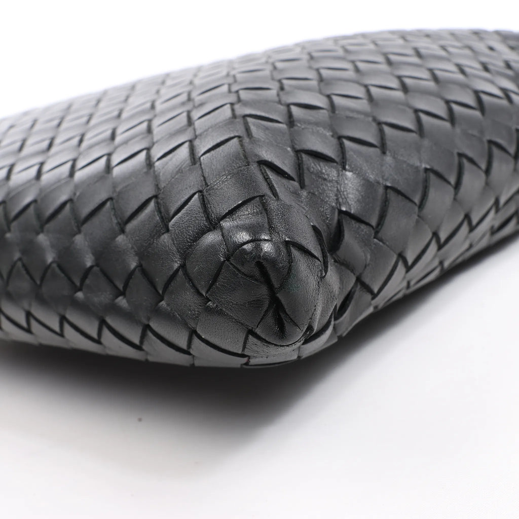 Bottega Veneta VN Nappa Intrecciato Crossbody Messenger Bag in Black