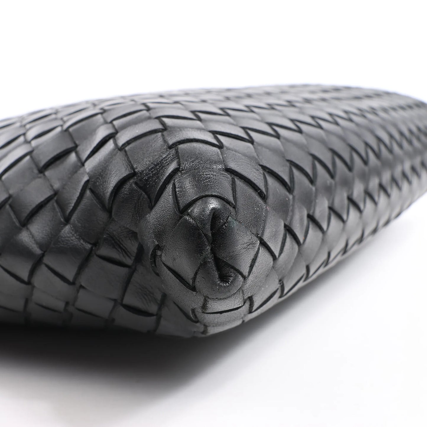 Bottega Veneta VN Nappa Intrecciato Crossbody Messenger Bag in Black