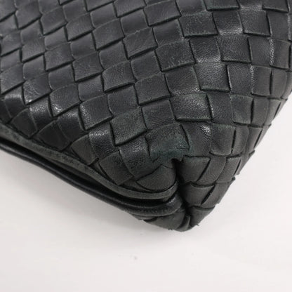 Bottega Veneta Nodini Intrecciato Leather Crossbody Bag in Black