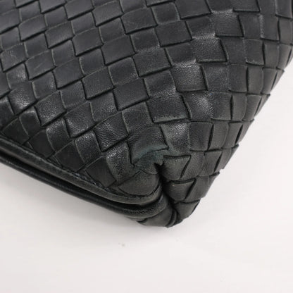 Bottega Veneta Nodini Intrecciato Leather Crossbody Bag in Black