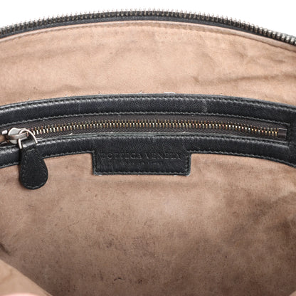 Bottega Veneta Nodini Intrecciato Leather Crossbody Bag in Black