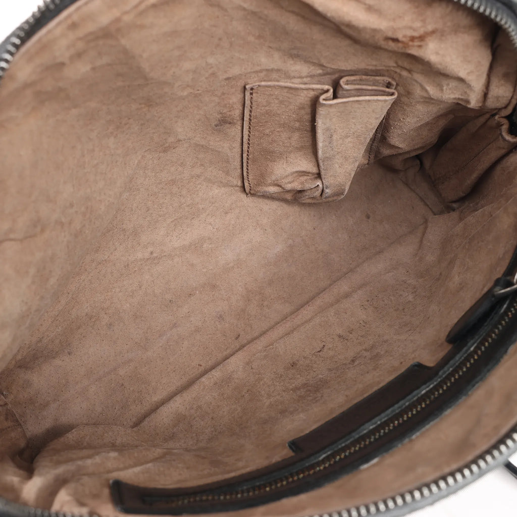 Bottega Veneta Nodini Intrecciato Leather Crossbody Bag in Black