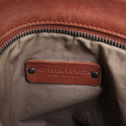Bottega Veneta Nappa Intrecciato VN Crossbody Messenger Bag in Brown
