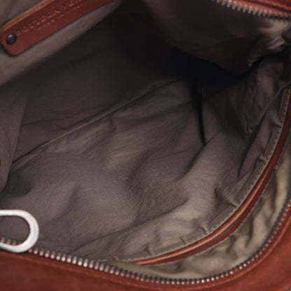 Bottega Veneta Nappa Intrecciato VN Crossbody Messenger Bag in Brown