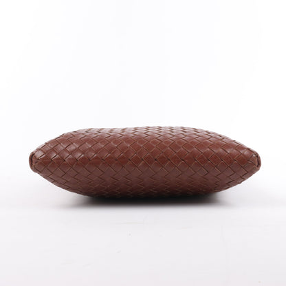 Bottega Veneta Nappa Intrecciato VN Crossbody Messenger Bag in Brown