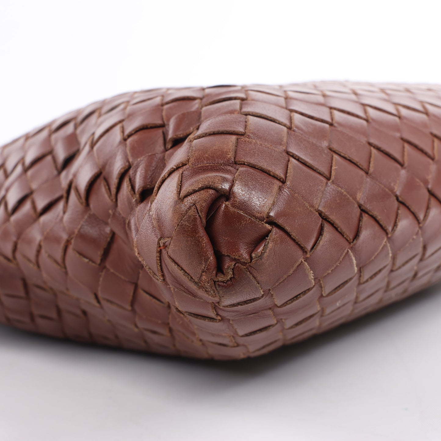 Bottega Veneta Nappa Intrecciato VN Crossbody Messenger Bag in Brown