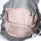 Bottega Veneta Flap Intrecciato Leather Crossbody Bag in Gray