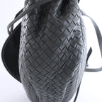 Bottega Veneta Flap Intrecciato Leather Crossbody Bag in Gray