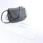 Bottega Veneta Flap Intrecciato Leather Crossbody Bag in Gray