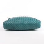 Bottega Veneta Nodini Intrecciato Leather Crossbody Bag in Green