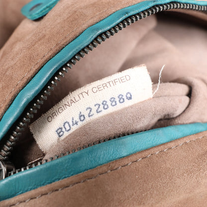 Bottega Veneta Nodini Intrecciato Leather Crossbody Bag in Green