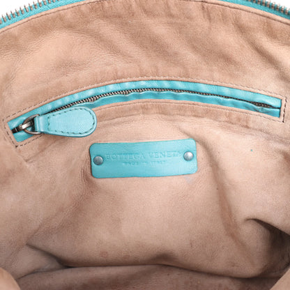 Bottega Veneta Nodini Intrecciato Leather Crossbody Bag in Green